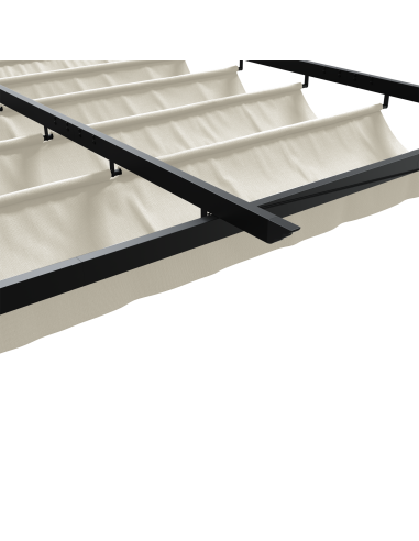 Gazebo Crema 300 x 300 x 200 cm Poliestere