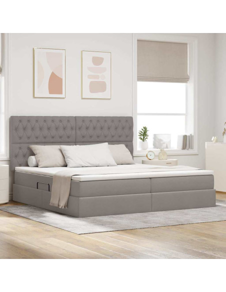 Letto con contenitore e LED Talpa 200 x 200 cm Poliestere