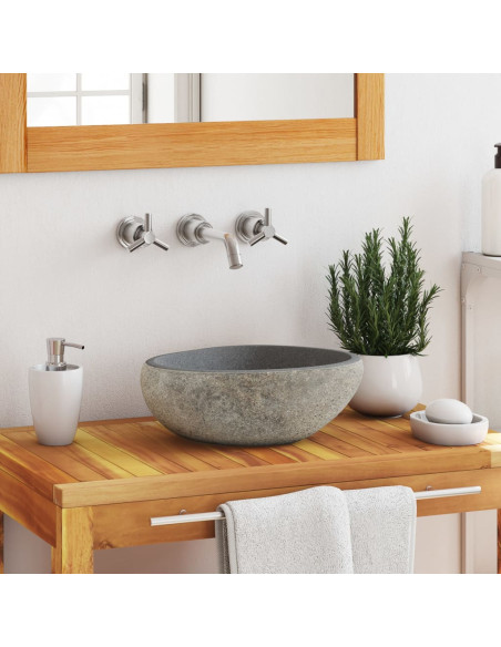 Lavandino in Pietra di Fiume Ovale (29-38)x(24-31) cm