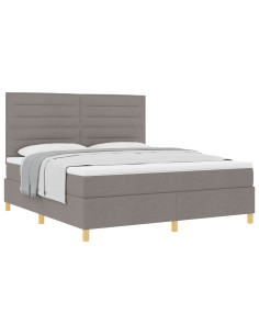 Letto a molle con materasso Talpa 180 x 200 cm Tessuto 2