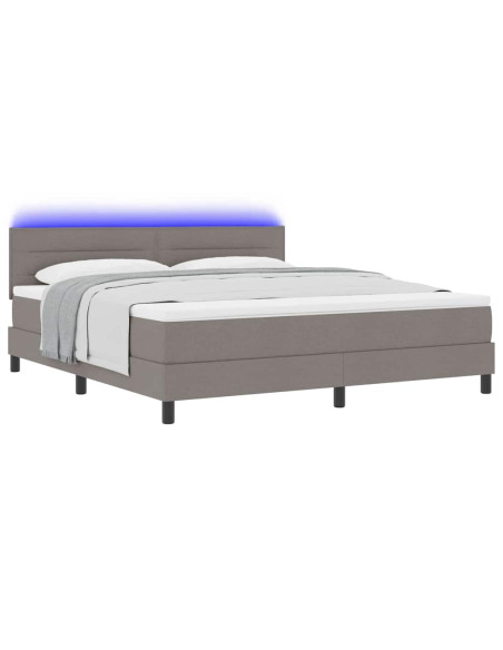 Letto a molle con materasso con led Talpa 180 x 200 cm Tessuto
