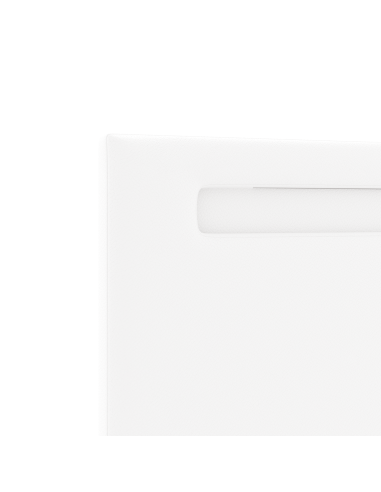 Testiera LED Bianco 100 cm Pelle Sintetica