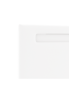 Testiera LED Bianco 160 cm Pelle Sintetica