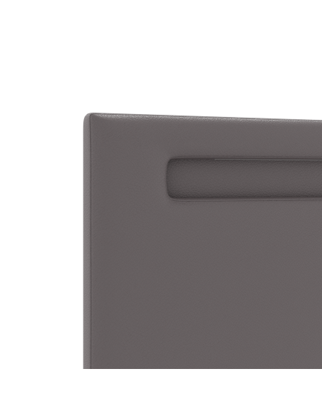 Testiera LED Grigio 200 cm Pelle Sintetica