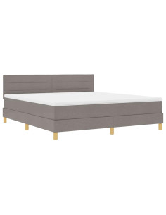 Letto a Sorgente LED con materasso Talpa 180 x 200 cm Tessuto 2