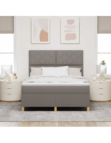 Letto a Sorgente LED con materasso Talpa 160 x 200 cm Tessuto