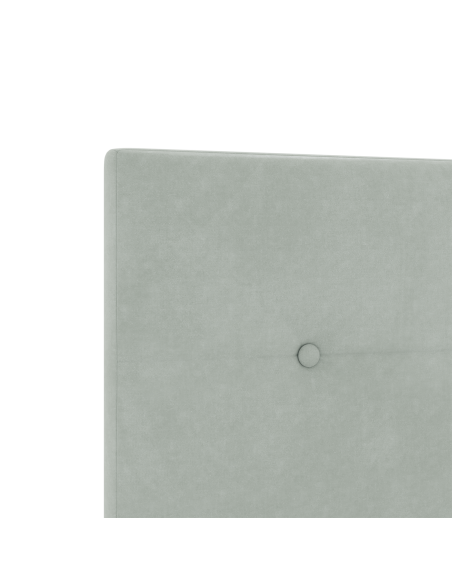 Testiera LED con testiera Grigio chiaro 100 cm Poliestere