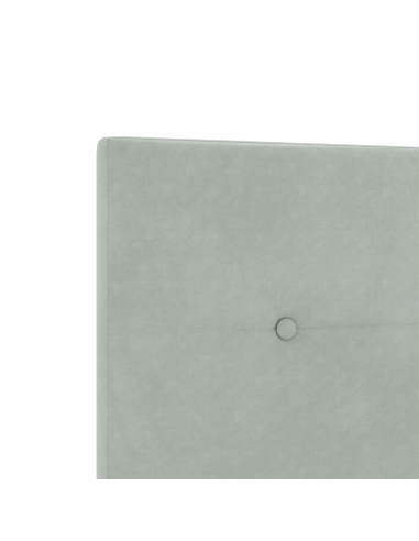 Testiera LED con testiera Grigio chiaro 160 cm Poliestere