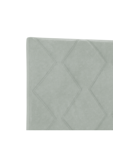 Testiera LED Grigio chiaro 144 cm Pelle Sintetica