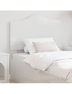 Testiera con testiera Bianco Lucido 100 cm Legno multistrato