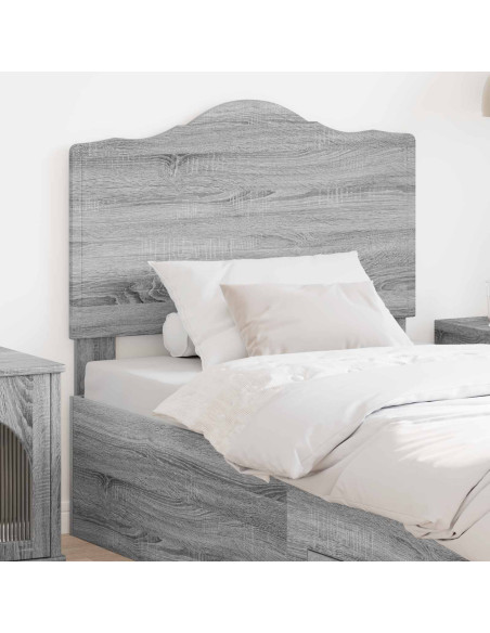 Testiera con testiera Grigio Sonoma 80 cm Legno multistrato