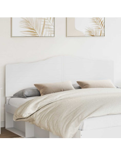 Testiera con testiera Bianco 180 cm Legno multistrato