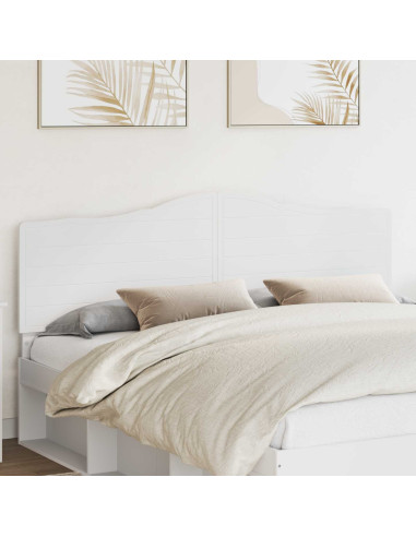 Testiera con testiera Bianco 180 cm Legno multistrato