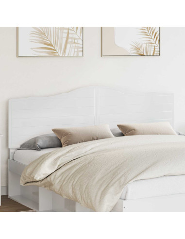 Testiera con testiera Bianco Lucido 180 cm Legno multistrato