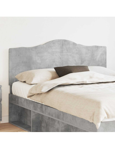 Testiera con testiera Grigio cemento 160 cm Legno multistrato