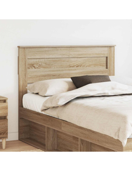 Testiera con testiera Rovere Sonoma 135 cm Legno multistrato