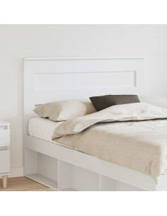 Testiera con testiera Bianco 120 cm Legno multistrato