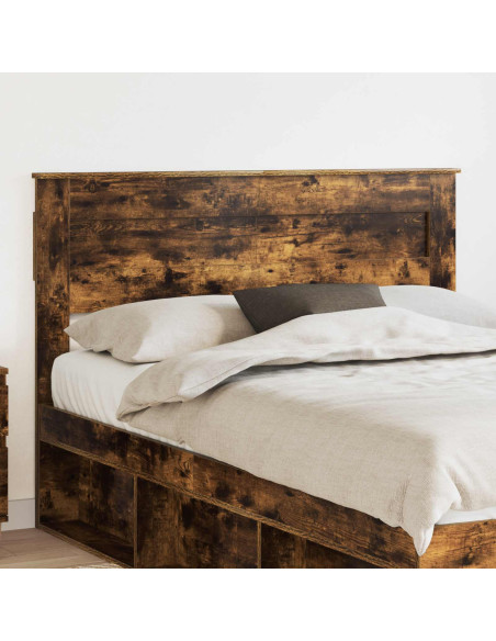 Testiera con testiera Rovere fumé 140 cm Legno multistrato