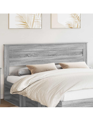 Testiera con testiera Grigio Sonoma 180 cm Legno multistrato