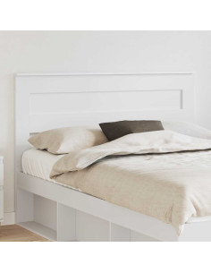 Testiera con testiera Bianco 160 cm Legno multistrato