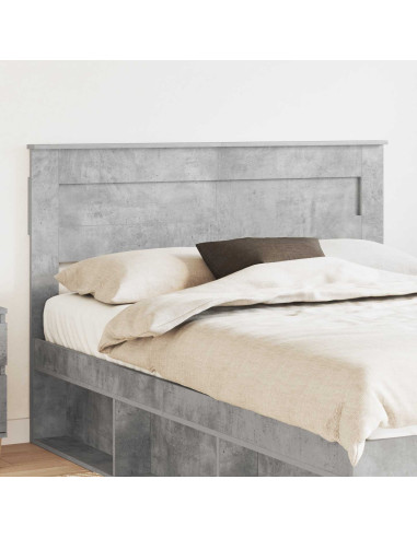 Testiera con testiera Grigio cemento 160 cm Legno multistrato