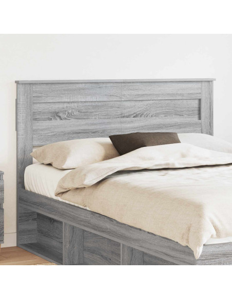 Testiera con testiera Grigio Sonoma 160 cm Legno multistrato