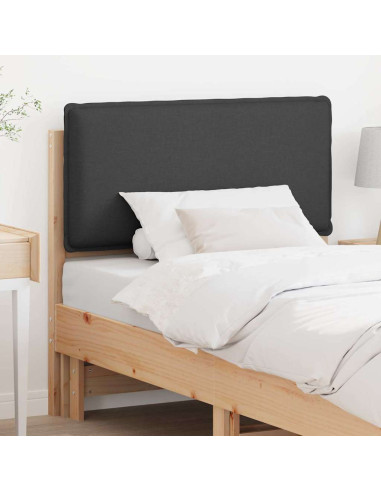 Testiera imbottita Grigio Naturale e Scuro 80 cm Pino massello