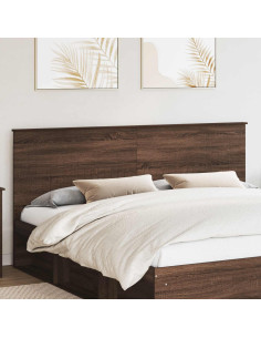 Testiera con testiera Rovere Marrone 200 cm Legno multistrato