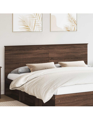 Testiera con testiera Rovere Marrone 200 cm Legno multistrato
