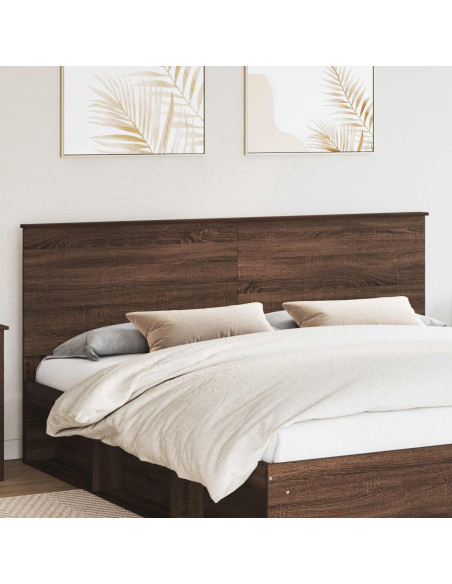 Testiera con testiera Rovere Marrone 200 cm Legno multistrato