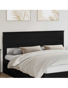 Testiera con testiera Rovere Nero 200 cm Legno multistrato