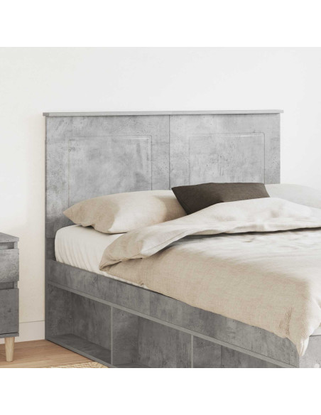 Testiera con testiera Grigio cemento 120 cm Legno multistrato