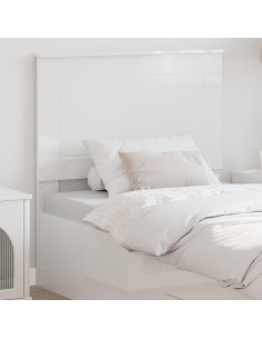 Testiera con testiera Bianco Lucido 100 cm Legno multistrato