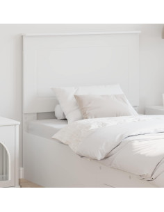 Testiera con testiera Bianco 90 cm Legno multistrato