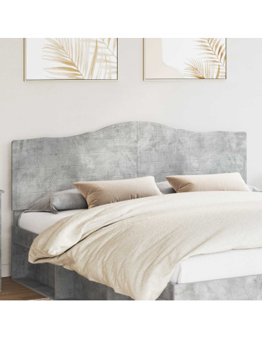 Testiera con testiera Grigio cemento 200 cm Legno multistrato