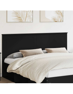 Testiera con testiera Rovere Nero 180 cm Legno multistrato