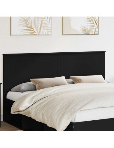 Testiera con testiera Rovere Nero 180 cm Legno multistrato