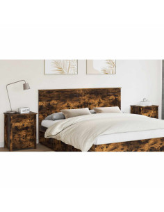 Testiera con testiera Rovere fumé 180 cm Legno multistrato