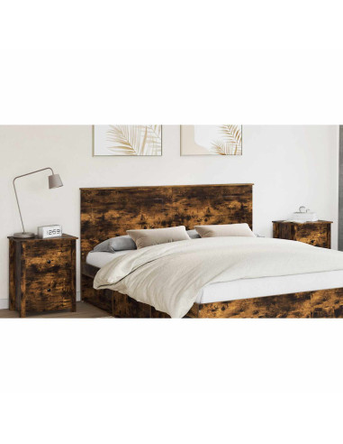 Testiera con testiera Rovere fumé 180 cm Legno multistrato