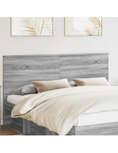 Testiera con testiera Grigio Sonoma 180 cm Legno multistrato