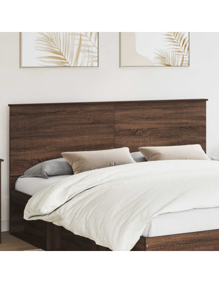 Testiera con testiera Rovere Marrone 180 cm Legno multistrato