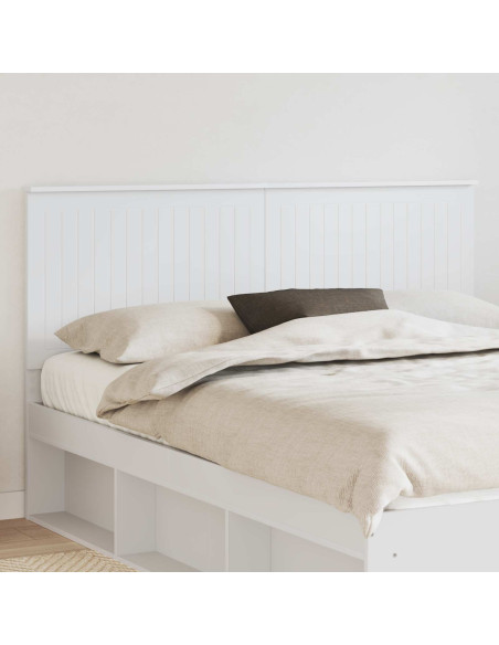 Testiera con testiera Bianco 160 cm Legno multistrato
