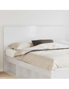 Testiera con testiera Bianco Lucido 160 cm Legno multistrato