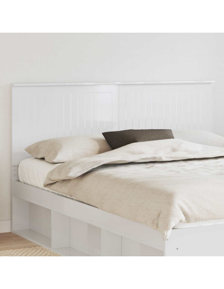 Testiera con testiera Bianco Lucido 160 cm Legno multistrato