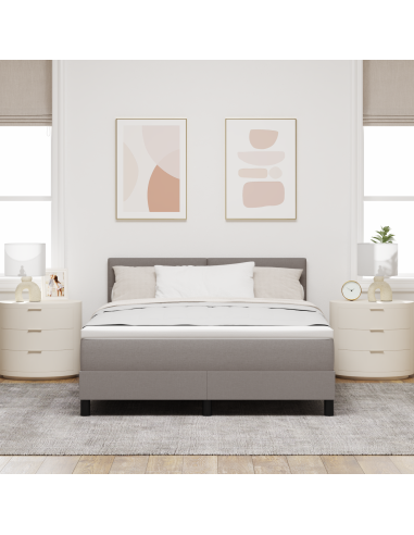 Letto a molle con materasso con led Talpa 160 x 200 cm Tessuto