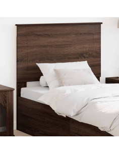 Testiera con testiera Rovere Marrone 75 cm Legno multistrato