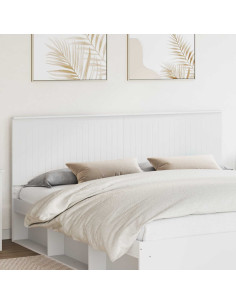 Testiera con testiera Bianco 200 cm Legno multistrato