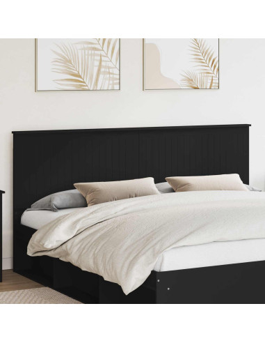 Testiera con testiera Rovere Nero 200 cm Legno multistrato