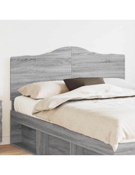 Testiera con testiera Grigio Sonoma 140 cm Legno multistrato