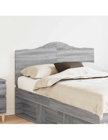 Testiera con testiera Grigio Sonoma 120 cm Legno multistrato